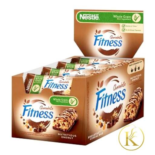 پروتئین بار رژیمی برند نستله سری فیتنس با طعم شکلات بسته ی 16 عددی nestle